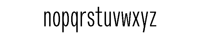 Font 23 Font LOWERCASE