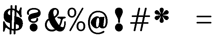 Font 243 Font OTHER CHARS