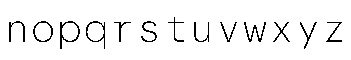 Font 252 Font LOWERCASE