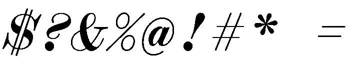 Font 259 Font OTHER CHARS
