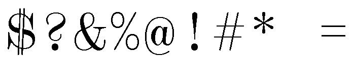 Font 274 Font OTHER CHARS