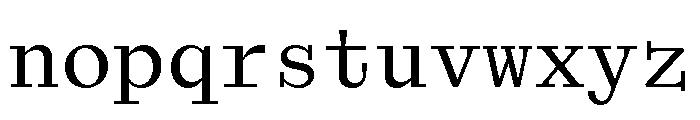 Font 293 Font LOWERCASE