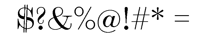 Font 302 Font OTHER CHARS