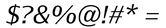 Font 308 Font OTHER CHARS