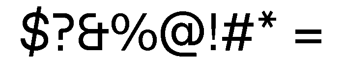 Font 315 Font OTHER CHARS