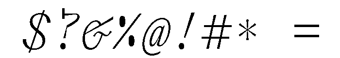 Font 316 Font OTHER CHARS