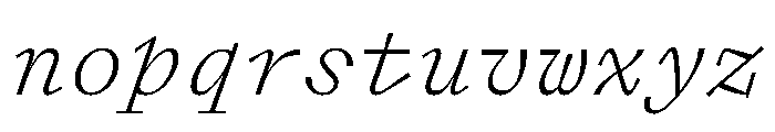 Font 316 Font LOWERCASE