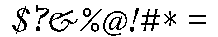 Font 324 Font OTHER CHARS