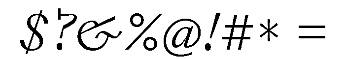 Font 327 Font OTHER CHARS