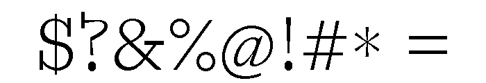 Font 329 Font OTHER CHARS