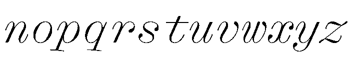 Font 330 Font LOWERCASE