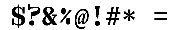 Font 332 Font OTHER CHARS
