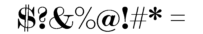 Font 337 Font OTHER CHARS