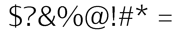 Font 355 Font OTHER CHARS