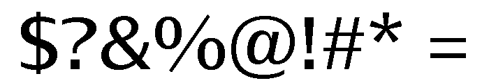 Font 380 Font OTHER CHARS
