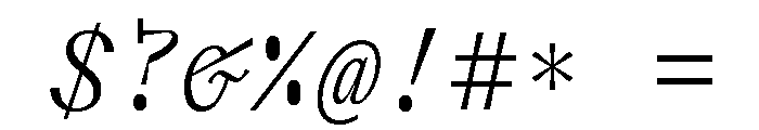 Font 406 Font OTHER CHARS