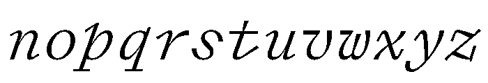 Font 406 Font LOWERCASE