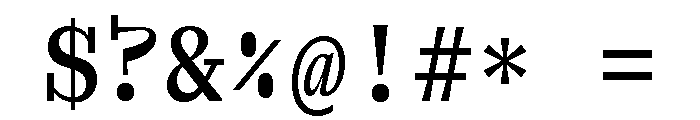 Font 409 Font OTHER CHARS