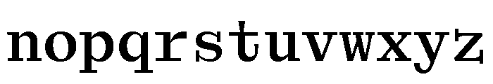 Font 409 Font LOWERCASE