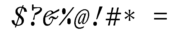 Font 416 Font OTHER CHARS