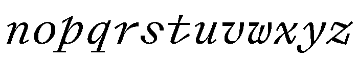 Font 416 Font LOWERCASE