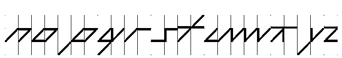 Font 421 Font LOWERCASE