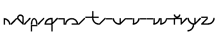 Font 436 Font LOWERCASE