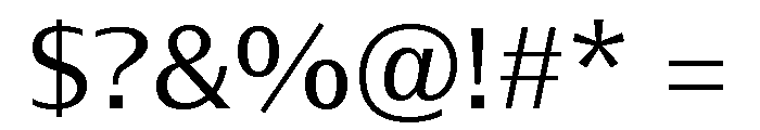 Font 443 Font OTHER CHARS