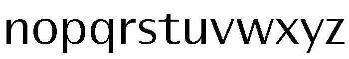 Font 443 Font LOWERCASE