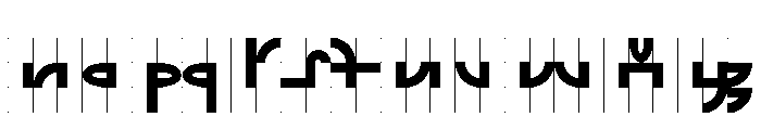 Font 445 Font LOWERCASE
