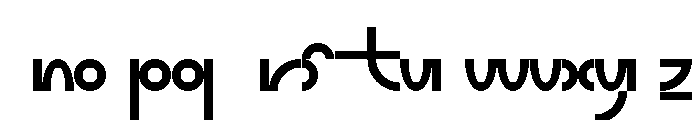 Font 456 Font LOWERCASE