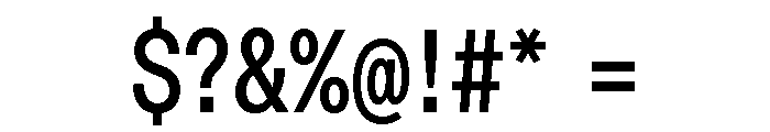 Font 458 Font OTHER CHARS