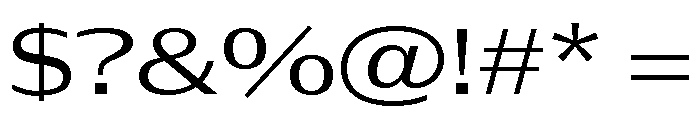 Font 522 Font OTHER CHARS