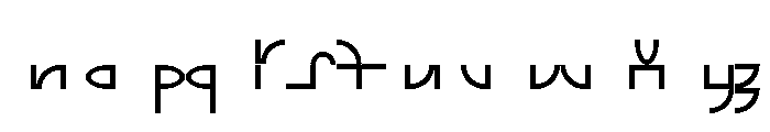 Font 535 Font LOWERCASE
