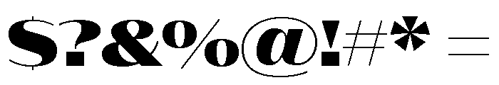 Font 540 Font OTHER CHARS