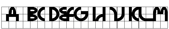 Font 543 Font UPPERCASE