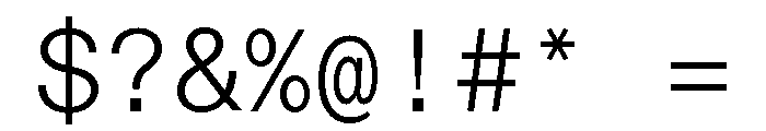 Font 549 Font OTHER CHARS