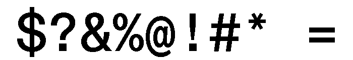 Font 553 Font OTHER CHARS