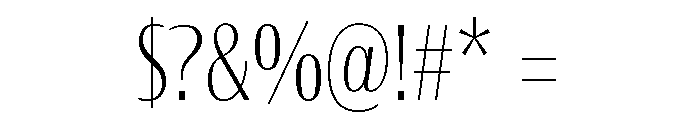 Font 614 Font OTHER CHARS