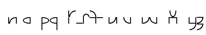 Font 620 Font LOWERCASE