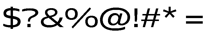 Font 621 Font OTHER CHARS