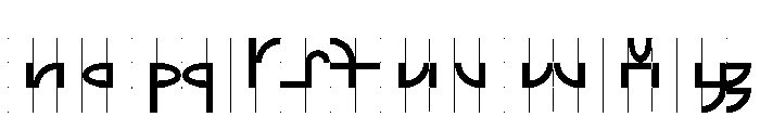 Font 667 Font LOWERCASE