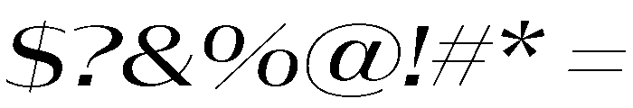 Font 704 Font OTHER CHARS