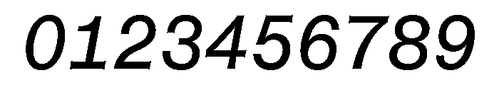 Font 718 Font OTHER CHARS