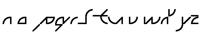 Font 720 Font LOWERCASE