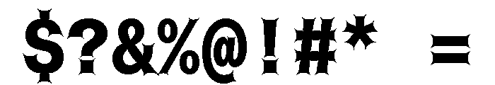 Font 721 Font OTHER CHARS