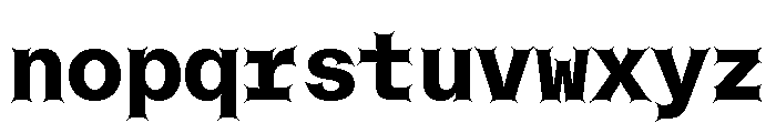 Font 721 Font LOWERCASE