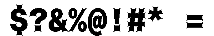 Font 725 Font OTHER CHARS