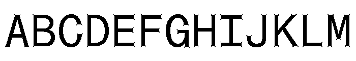 Font 727 Font UPPERCASE