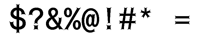 Font 729 Font OTHER CHARS
